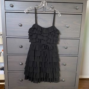 Juicy Couture Black Ruffled Dress